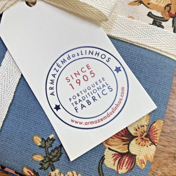 Portugal Traditional Fabric Bundle 6 Piece Country Farmhouse NWT Blues Pinks - Picture 2 of 7